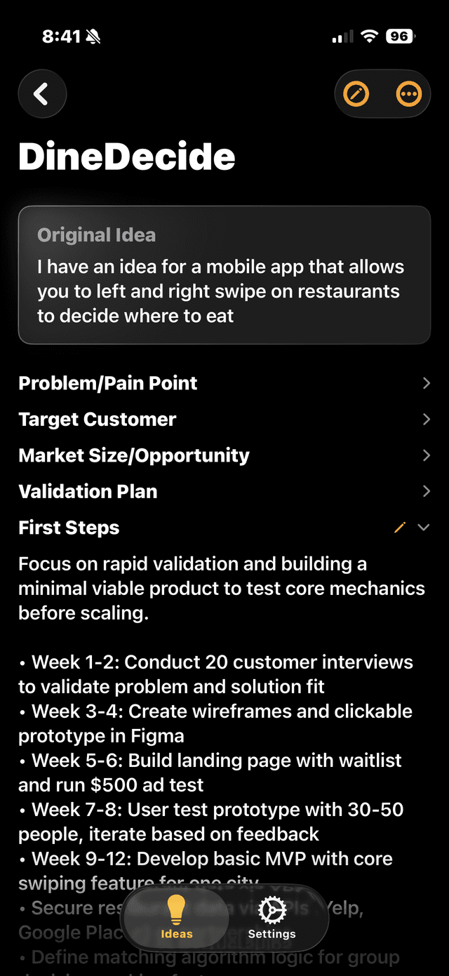 IdeaSpot App Screenshot 2
